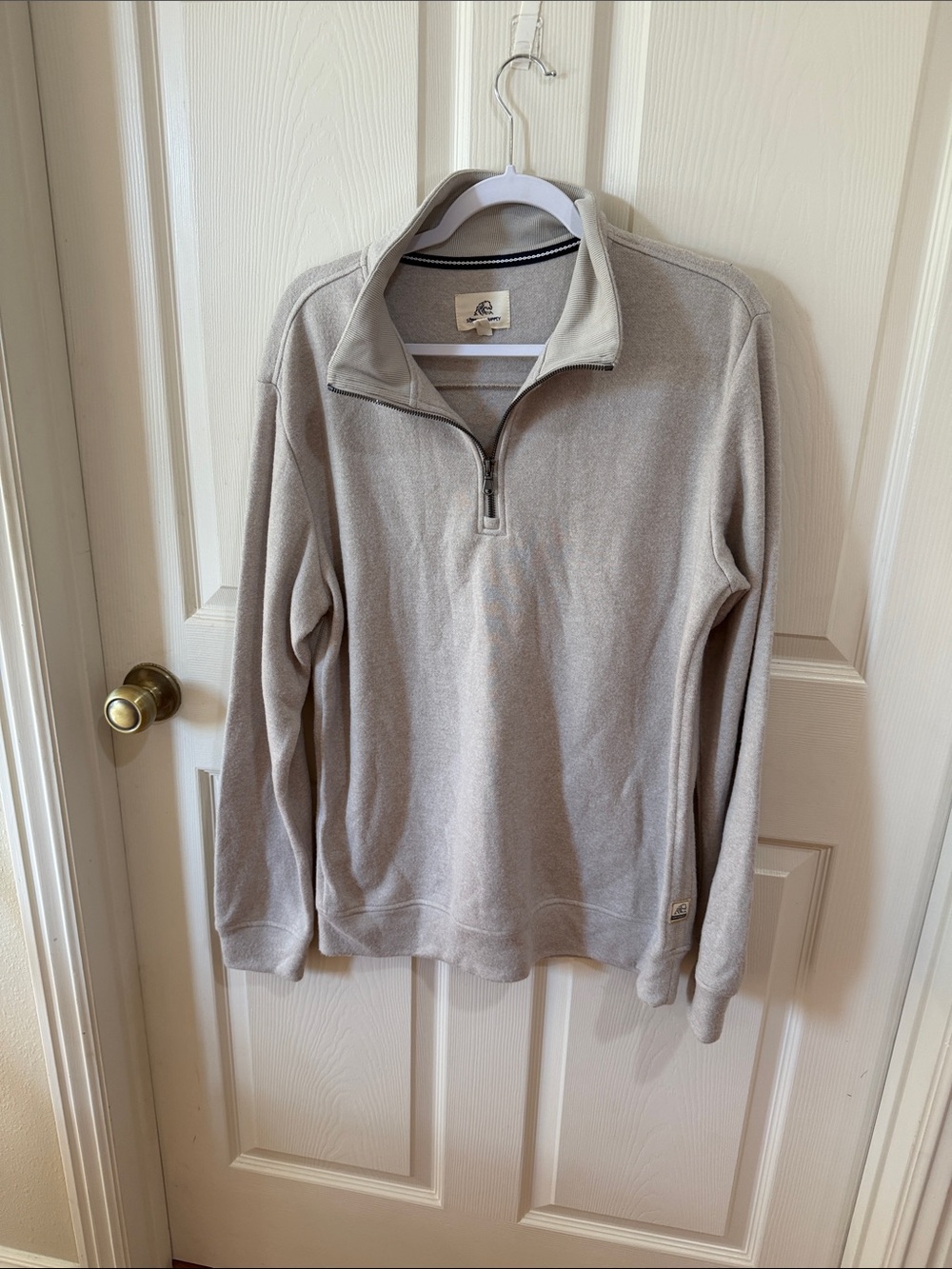 Surfside Supply Light Brown Quarter-Zip Pullover Sweatshirt Sz M.  Box30